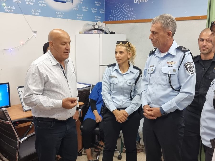 قيادة قسم سيف، بزيارة عمل إلى مركز شرطة عرعرة النقب